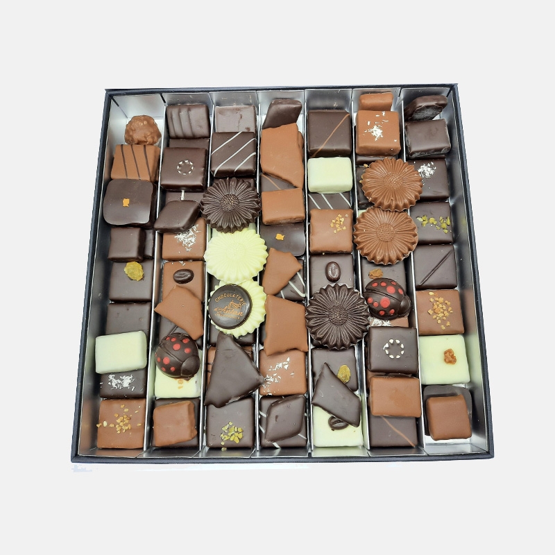 Lot de 5 boîtes kenya de chocolat - 1050 g - Les Champs Du
